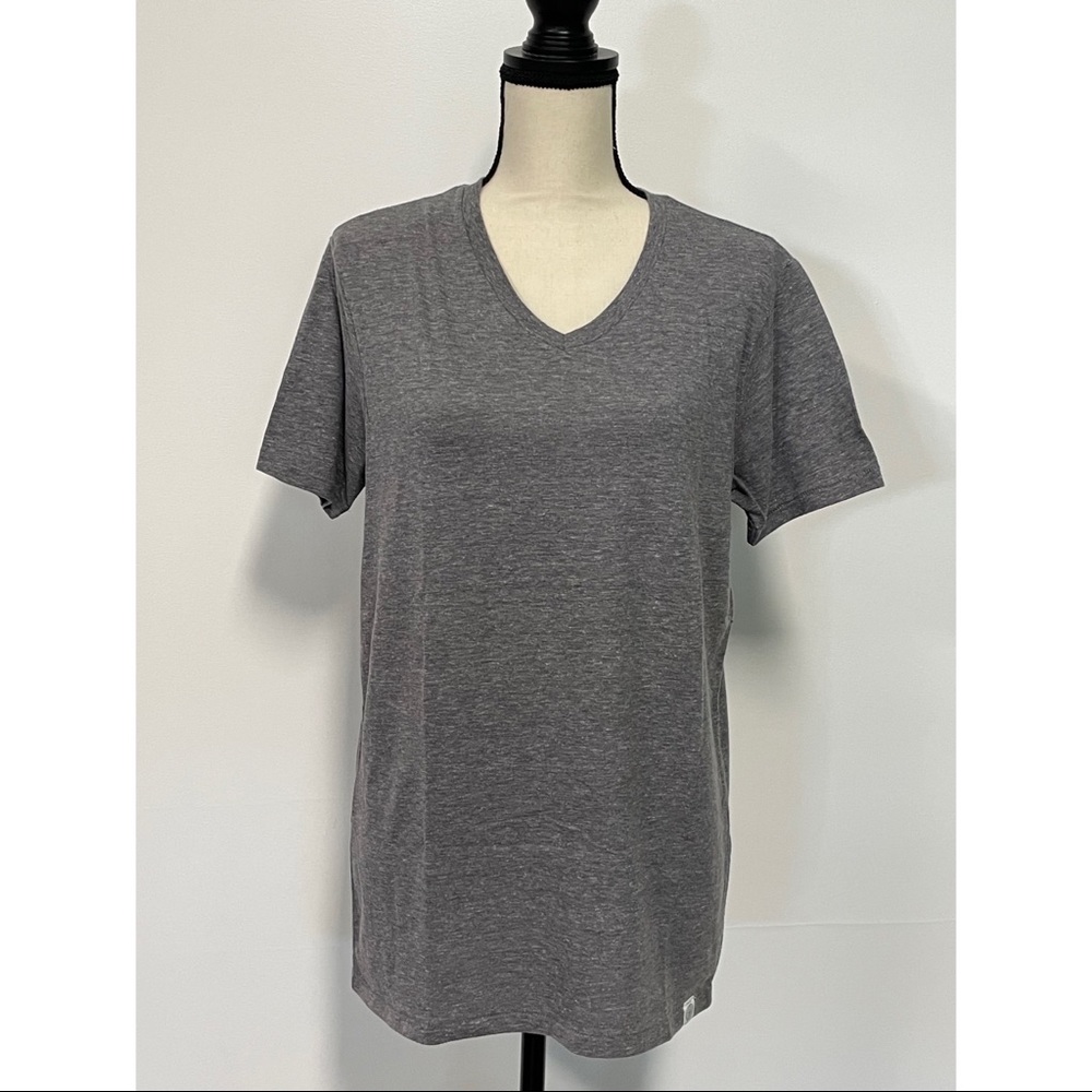 Men's Lucky Brand V-Neck Tee Gray Size S